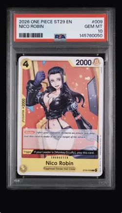 2026 ONE PIECE STARTER DECK EGGHEAD ST29-009 NICO ROBIN PSA 10 - Image 1
