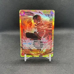 One Piece The Time of Battle #OP16-118 SEC Portgas.D.Ace (118) NM - Image 1