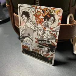 ST30-001 Luffy & Ace leader Alt Art (Parallel) One Piece Card Game ENGLISH Deck - Image 2