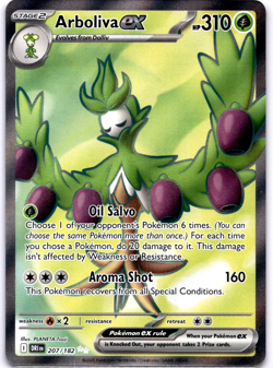 Pokemon TCG Arboliva ex 207/182 Destined Rivals Full Art Holo Rare Near Mint - Image 1