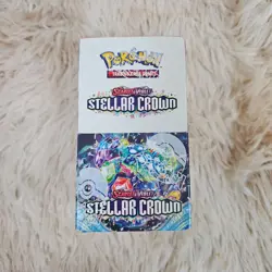 Pokemon TCG Stellar Crown Half Booster Box (18 Packs) - New & Sealed - Image 1