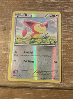 Skitty 104/146 XY Reverse Holo Pokemon TCG Moderately Played - Image 1