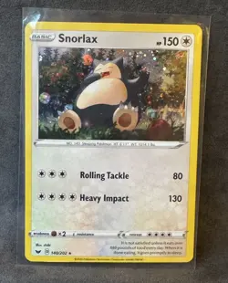 Snorlax Cosmos Holo 140/202 Blister Exclusives Holo Pokemon TCG Lightly Played - Image 1