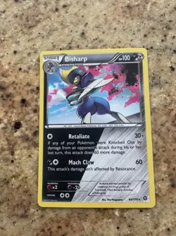 Bisharp 64/114 XY-Steam Siege Holo Pokemon TCG Lightly Played - Image 1