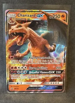Charizard GX SM195 Sm Holo Pokemon TCG Lightly Played - Image 1