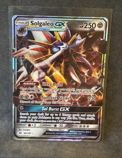Solgaleo GX 89/149 SM Base Set Holo Pokemon TCG Heavily Played - Image 1