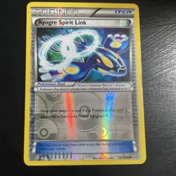 Pokemon TCG Kyogre Spirit Link 132/160 Trainer Reverse Holo - Image 1