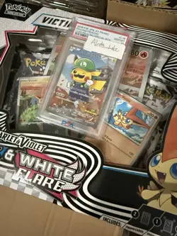 Lot of 6 Pokemon Black Bolt White Flare Victini Illustration Collection - Sealed - Image 1