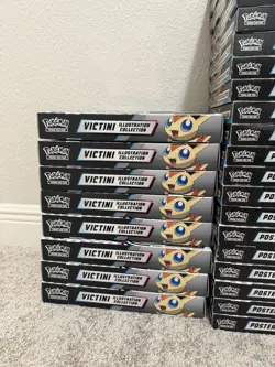 Lot of 6 Pokemon Black Bolt White Flare Victini Illustration Collection - Sealed - Image 3