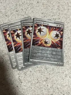 Pokemon TCG Playset - 4x Ignition Energy 086/086 White Flare - Near Mint - Image 1