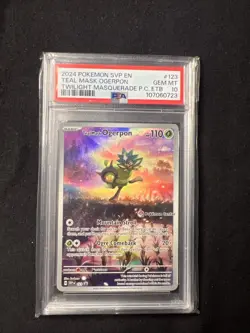 2024 Pokemon Twilight Masquerade Teal Mask Ogerpon SVP 123 Pokemon Center PSA 10 - Image 1