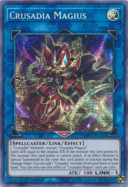 Crusadia Magius - MP19-EN105 - Prismatic Secret Rare - 1st Edition - Lightly Pla - Image 1