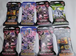 Yugioh TCG Assorted Lot Of 8 Booster Packs Sealed - Image 1