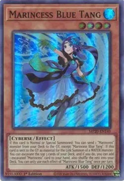 Yugioh! LP Marincess Blue Tang - MP20-EN149 - Super Rare - 1st Edition Lightly P - Image 1