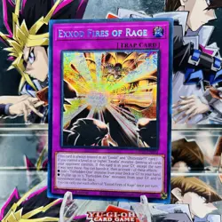 Yugioh Exxod Fires of Rage MP25-EN094 Prismatic Secret Rare 1st Ed Near Mint - Image 1