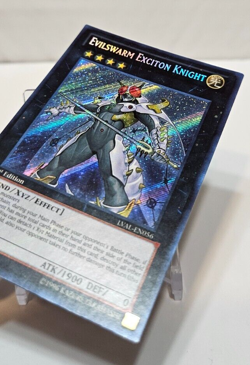 Evilswarm Exciton Knight LVAL-EN056 Secret Rare 1st Ed FOIL BLEED Yugioh 5145 - Image 2