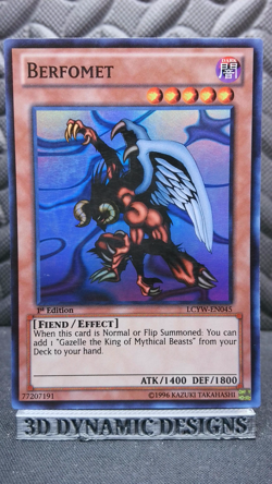 | Yugioh Berfomet LCYW-EN045 1st Edition Super Rare Yugis World NM/M 🔥 | - Image 1