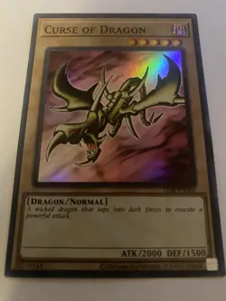 Yu-Gi-Oh Curse of Dragon LOB-EN066 Super Rare Holo LP 25th anniversary edition - Image 1