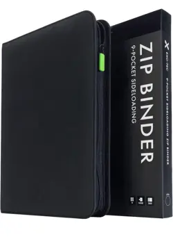 Vault X 9 Pocket Zip Binder, 360 Cards, Exo-Tec Material, 20 Side-Loading Pages - Image 1