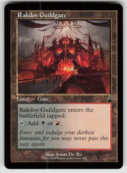 Rakdos Guildgate (Retro Frame) 408 Ravnica Remastered Magic: The Gathering NM - Image 1