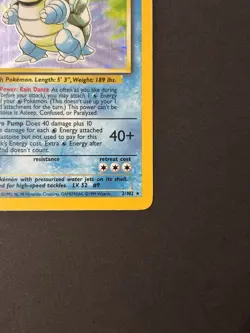 Wizards Pokemon TCG Blastoise 2/102 Base Set Holo Rare HP100 English - Image 5