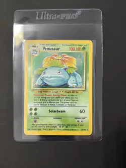 Wizards of the Coast Pokemon TCG Venusaur 15/102 Base Set Holo Rare HP100 - Image 1