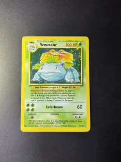 Wizards of the Coast Pokemon TCG Venusaur 15/102 Base Set Holo Rare HP100 - Image 3