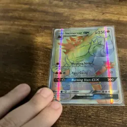 Pokemon TCG Incineroar GX Secret Rare Holo 147/145 Sm-Guardians Rising ENG - Image 1