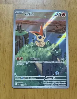 Victini SVP 208 - Illustration Rare Black Star Promo Pokemon TCG Card Full Art - Image 1