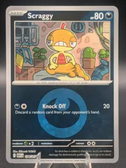Scraggy (Energy Symbol Pattern) 134/217 Holo Common Ascended Heroes Pokemon NM - Image 1
