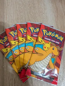 5X Pokemon TCG 2025 Dragonite Pikachu McDonalds Promo SEALED Booster Packs New - Image 1