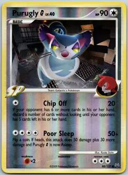Purugly G LV.40 88/127 Reverse Holo Common Platinum LP - Image 1