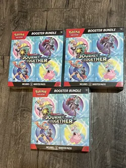 Pokemon Journey Together Booster Bundle Box TCG 3 Boxes Sealed English - Image 1