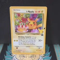 Pokemon Birthday Pikachu 24/53 Celebrations Classic Collection Holo NM - Image 1