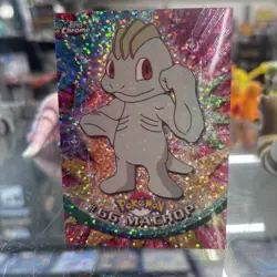 2000 TOPPS CHROME POKEMON T.V. SPARKLE #66 MACHOP - Image 1