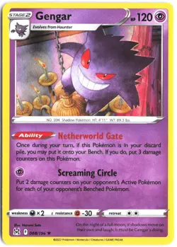 Gengar 066/196 Holo Rare Lost Origin Pokemon NM - Image 1