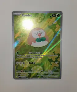 Pokemon Rowlet Illustration Rare Full Art Near Mint Perfect Order 090/088 - Image 2