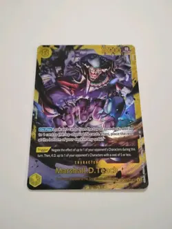 One Piece CCG The Time Of Battle Marshall D Teach SEC OP16-119 Mint - Image 1
