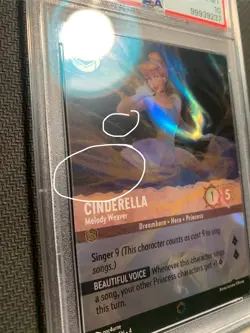 2024 Disney Lorcana EN 4 Enchanted Cinderella #205 Melody Weaver PSA 10 - Image 5