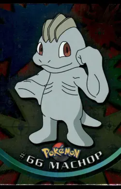 Pokemon Cards Machop #66 Topps HOLO Trading Cards Series 1 Holo NM - Image 1