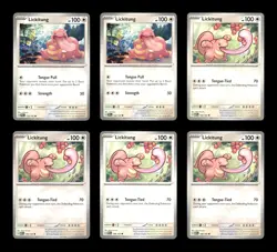 Lickitung Lot 6 Pokemon Cards 2024 SV05: Temporal Forces Common Collection - Image 1