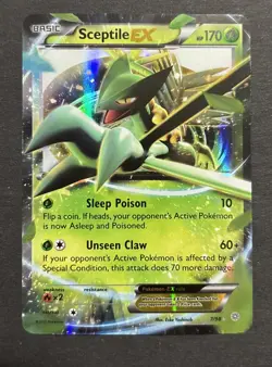 Sceptile EX 7/98 Ancient Origins Rare Holo: Pokemon Card LP Condition - Image 1