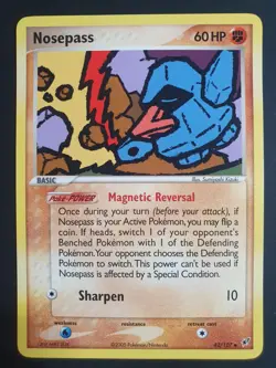 Nosepass 42/107 - EX Deoxys Set - Pokemon Card - Near Mint Condition - Image 1
