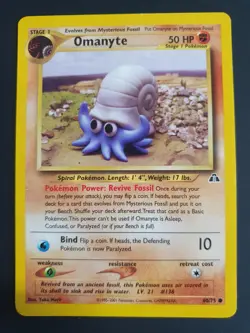 Omanyte 60/75 - Neo Discovery Set - Pokemon Card - Excellent Condition - Image 1