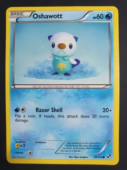 Oshawott 28/114 - Black & White Set - Pokemon Card - Lightly Played - Image 1