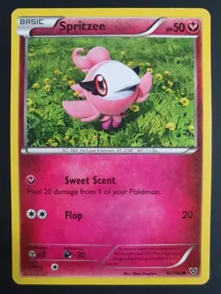 Spritzee 92/146 - XY Set - Pokemon Card - Moderately Played - Image 1