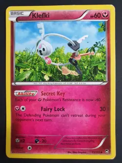 Klefki 73/111 - XY Furious Fists Set - Pokemon Card - Moderately Played - Image 1