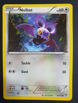 Noibat 87/111 - XY Furious Fists Set - Pokemon Card - Lightly Played - Image 1