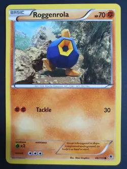 Roggenrola 48/119 - XY Phantom Forces Set - Pokemon Card - Lightly Played - Image 1