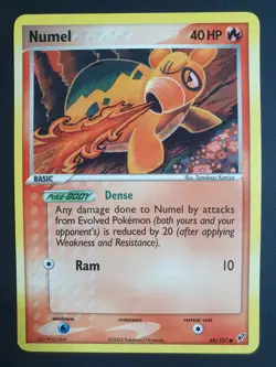 Numel 68/107 - EX Deoxys Set - Pokemon Card - Near Mint Condition - Image 1